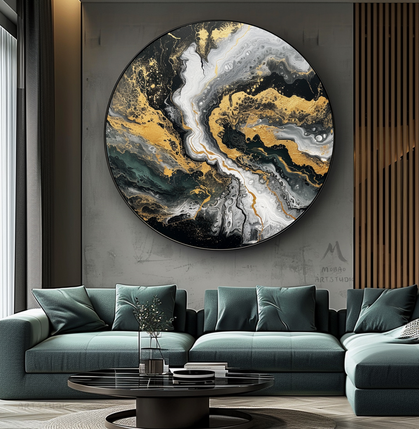 Black Textured Wall Art Gold Abstract Art Circle White Painting White Abstract Painting Circle Black Abstract Art