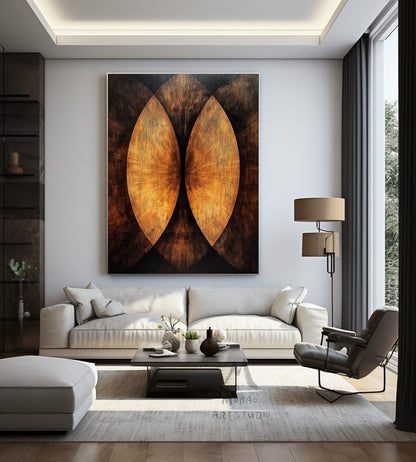 Golden 3D painting, golden texture painting, black abstract painting, black texture painting, golden modern abstract painting.