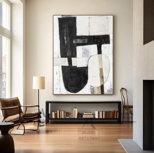 Orange Wall Art Wabi Sabi Wall Art Beige Painting Boho Wall Art Neutral Abstract Wall Art Orange Abstract Art Black Abstract Painting