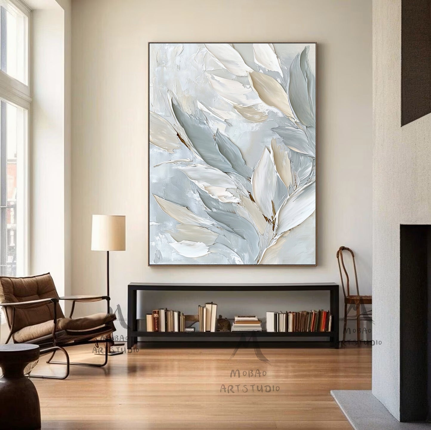 Neutral texture painting, primary gray abstract painting, gold, 3D texture art, white minimalist wall art, large-size abstract canvas art painting