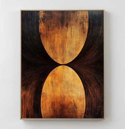 Golden 3D painting, golden texture painting, black abstract painting, black texture painting, golden modern abstract painting.