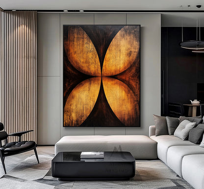 Golden 3D painting, golden texture painting, black abstract painting, black texture painting, golden modern abstract painting.