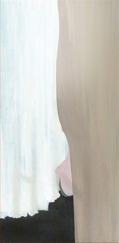 Original Boho Wall Art Painting Brown abstract painting, The figure of a girl with white hair,Black white abstract painting,Living room art