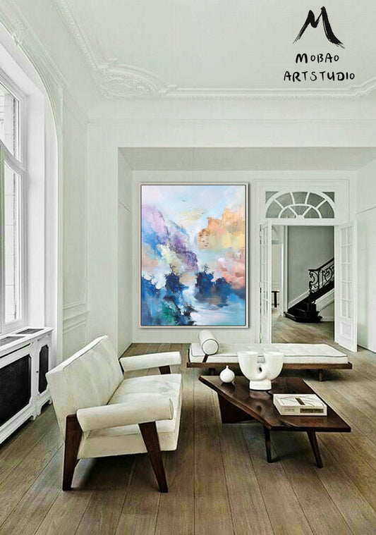 Original Large Landscape Painting, Landscape abstract painting, Mountain landscape painting,Landscape Painting,Extra large wall art painting