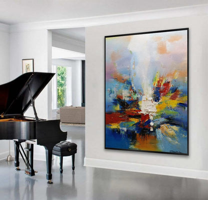 Large Abstract Art Original Art Painting, Large Texture Abstract Painting, Modern Abstract Painting, Oil Hand Painting, Office Wall Art