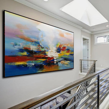 Large Texture Abstract Painting, Modern Abstract Painting, Oil Hand Painting, Office Wall Art, Original Abstract Art, Textured Art Painting