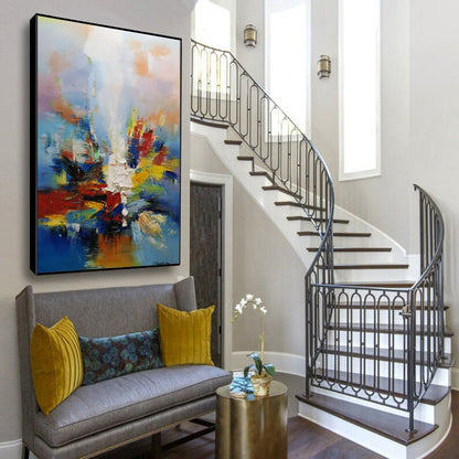 Large Abstract Art Original Art Painting, Large Texture Abstract Painting, Modern Abstract Painting, Oil Hand Painting, Office Wall Art