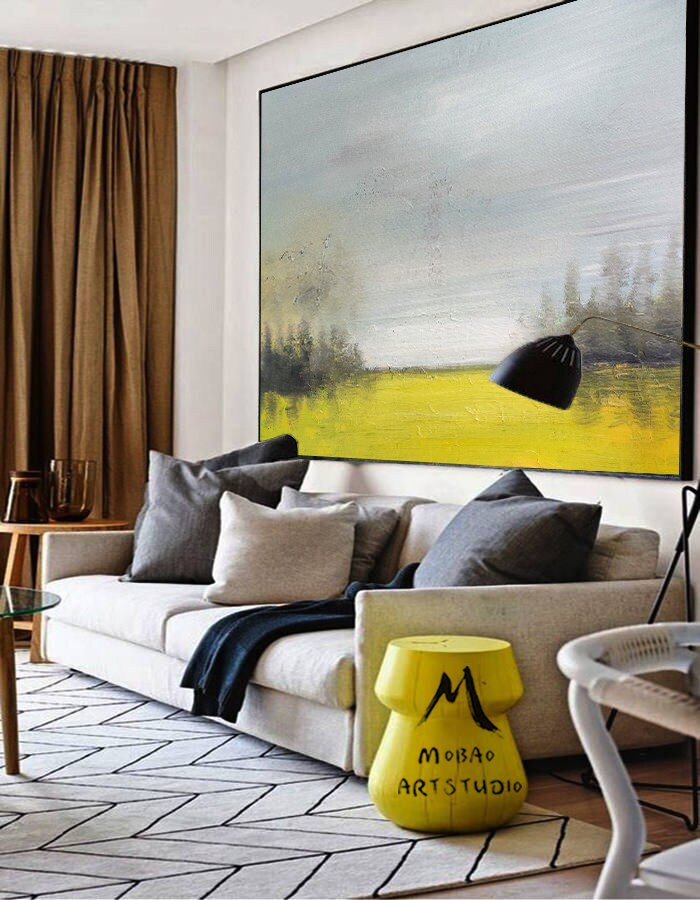 Sky Abstract Painting,Landscape Abstract Painting Large Wall Art Painting,Sky Painting Abstract Artwork, Original Sky Landscape Art Painting