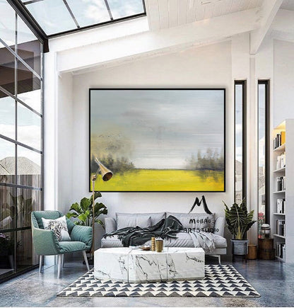 Sky Abstract Painting,Landscape Abstract Painting Large Wall Art Painting,Sky Painting Abstract Artwork, Original Sky Landscape Art Painting