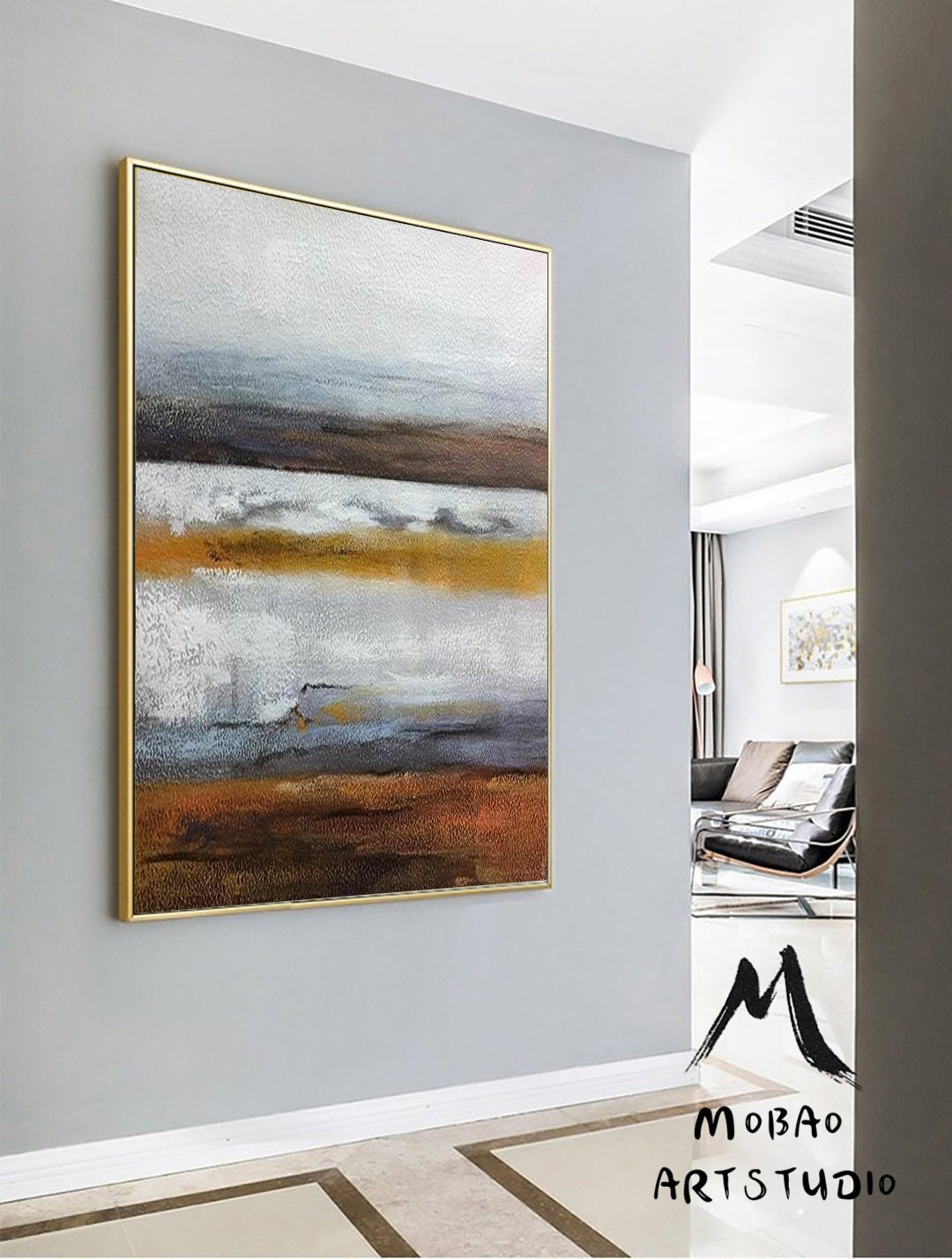 Abstract Painting Original,Large Wall Art Abstract Painting,Extra Large Wall Art Canvas Painting Original Sky Painting,Sofa Wall Art