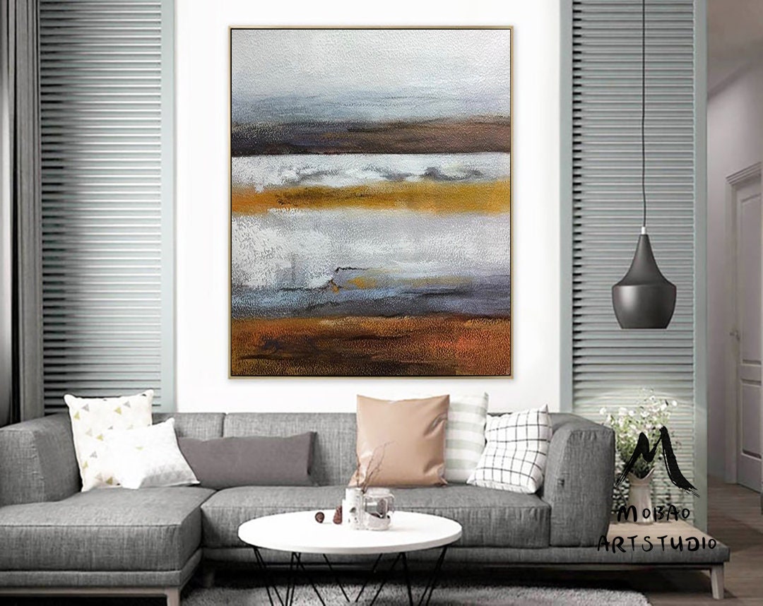 Abstract Painting Original,Large Wall Art Abstract Painting,Extra Large Wall Art Canvas Painting Original Sky Painting,Sofa Wall Art