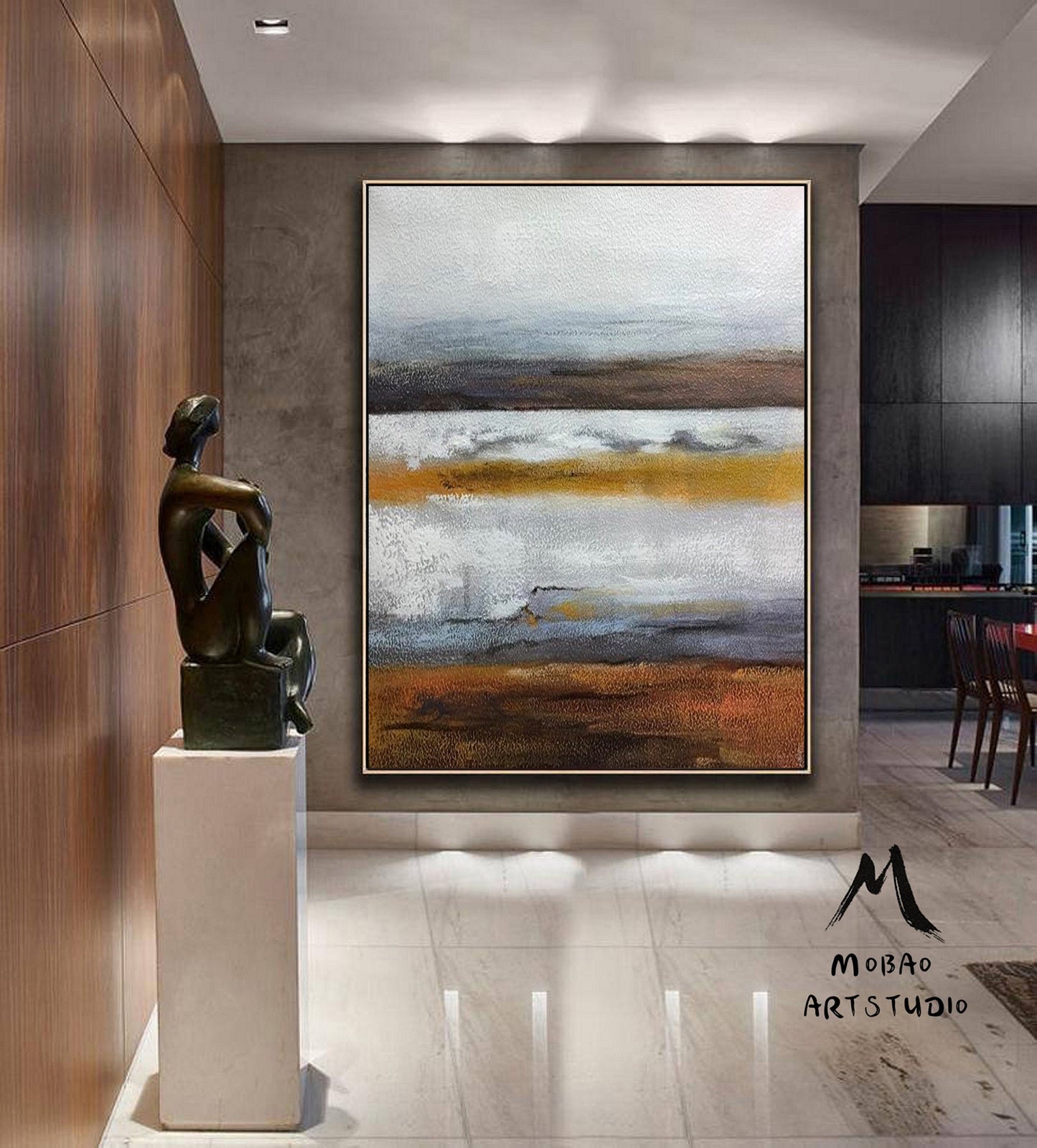 Abstract Painting Original,Large Wall Art Abstract Painting,Extra Large Wall Art Canvas Painting Original Sky Painting,Sofa Wall Art