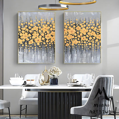 Original Yellow Flower, 3D Oil Painting Flower On Canvas, Large Wall Art, Palette Knife Painting, 3D Textured Painting,Handmade Art Painting