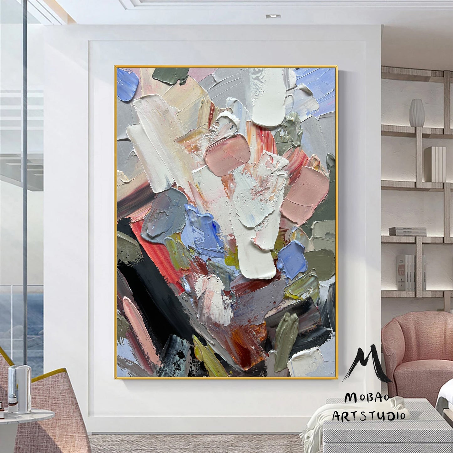 Neutral Textured Painting Original Abstract Painting 3D Texture Art White Minimalist Wall Art Large Abstract Canvas Art Wall Art Neutral Art