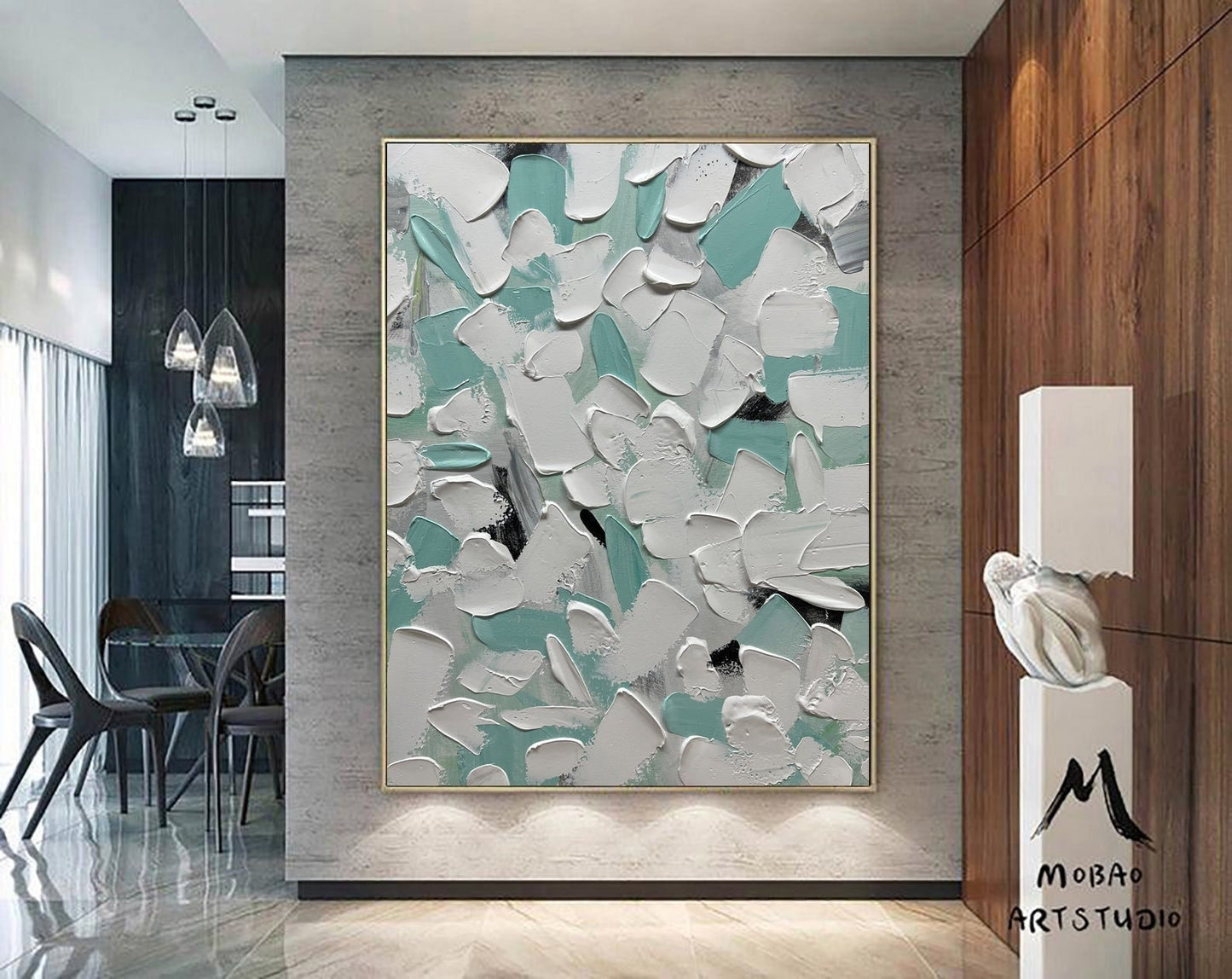 Light White 3D Texture Art White Minimalist Wall Art White Textured Painting Original White Abstract Painting Large Abstract Canvas Art