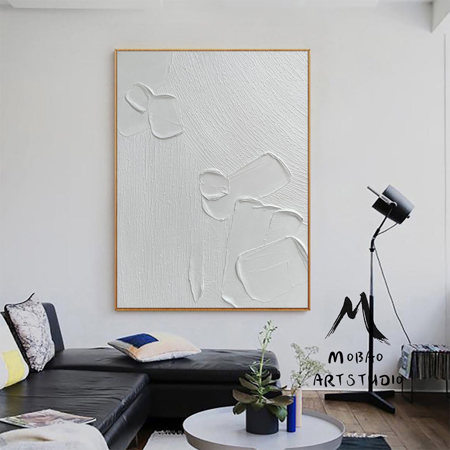 White Abstract Painting White Minimalist Painting White 3D Minimalist Art White Art Painting White Textured Wall Art White Abstract Wall Art