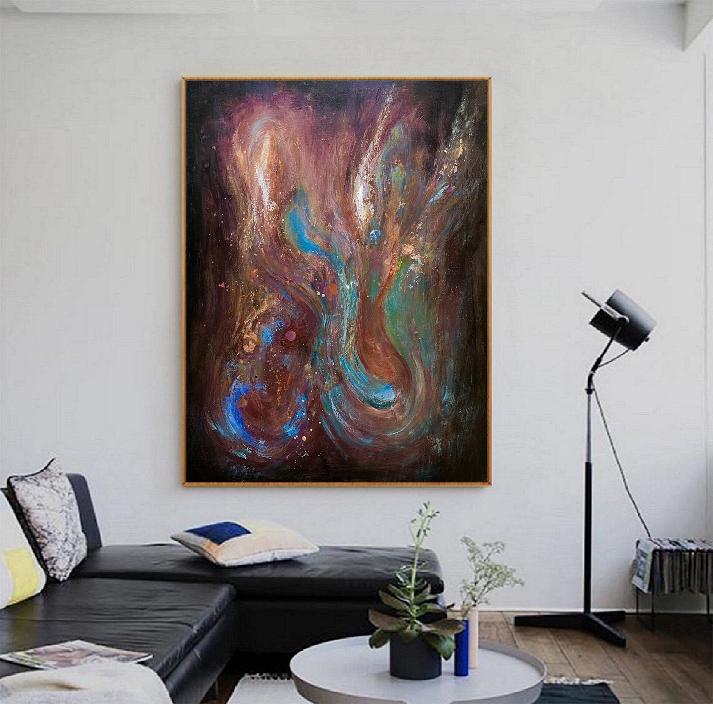 Original Abstract Painting Purple Abstract Painting Green Abstract Painting Blue Abstract Painting High Quality Oil Painting：Soul