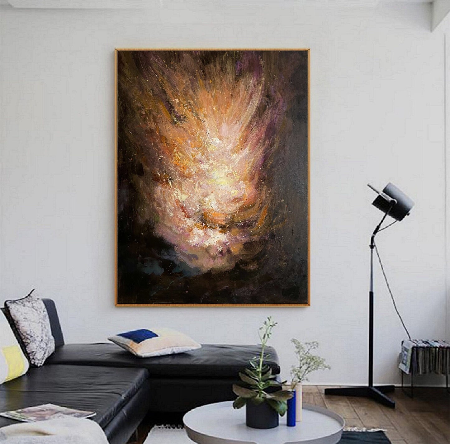 Original Abstract Painting Orange Abstract Painting Pink Abstract Painting Purple Abstract Painting High Quality Art Painting：Flame