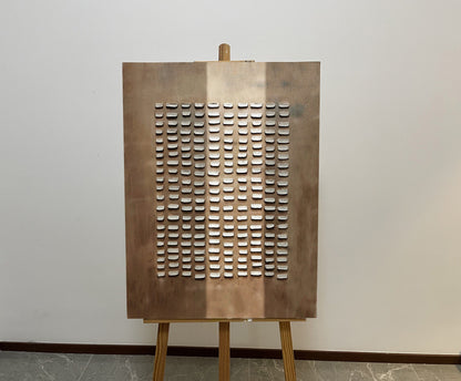 Brown Minimalist Painting Wabi Sabi Art Brown Wall Art 3D Texture Painting Brown Abstract Art Beige Painting Large Texture Abstract Painting