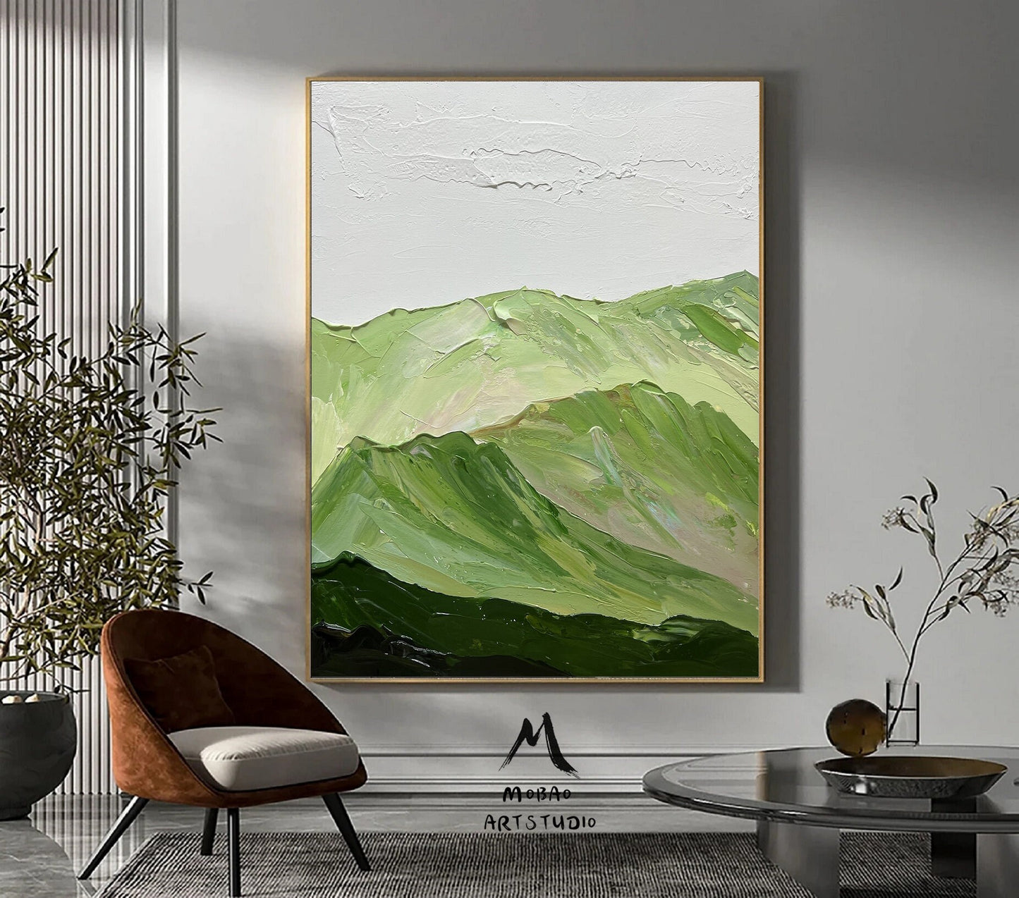 Emerald Green Painting GreenMinimalist Painting Green Textured Abstract Painting Original Green Abstract Painting Large Wall Canvas Painting