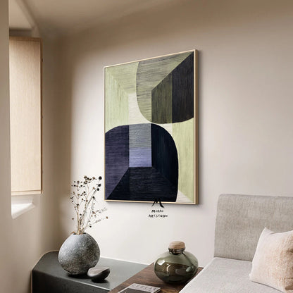 Purple Minimalist Texture Painting Boho Wall Art Green Abstract Painting Brown Abstract Art Wabisabi Wall Art Cyan Abstract Wall Art