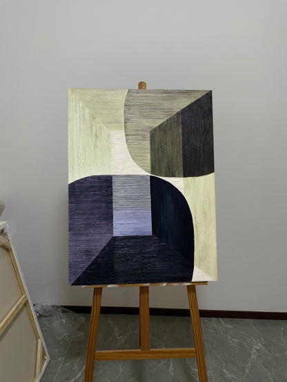 Purple Minimalist Texture Painting Boho Wall Art Green Abstract Painting Brown Abstract Art Wabisabi Wall Art Cyan Abstract Wall Art