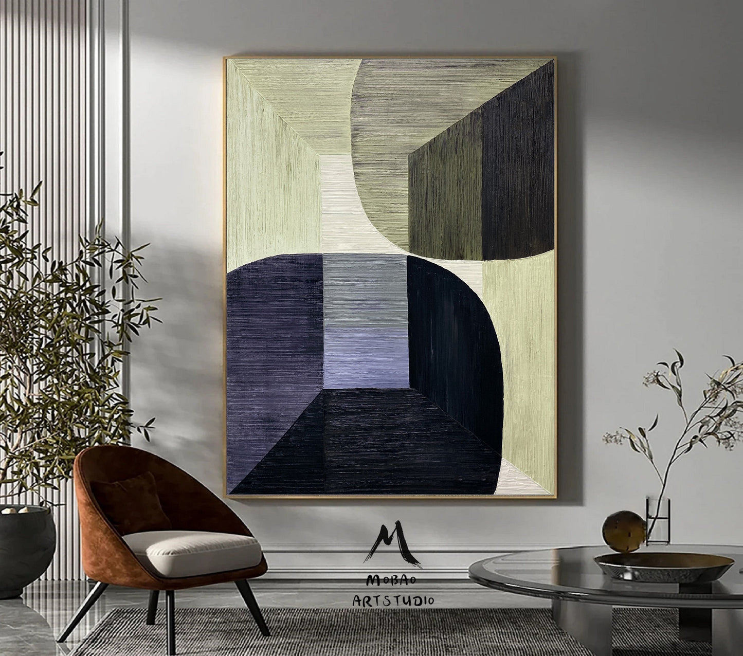 Purple Minimalist Texture Painting Boho Wall Art Green Abstract Painting Brown Abstract Art Wabisabi Wall Art Cyan Abstract Wall Art