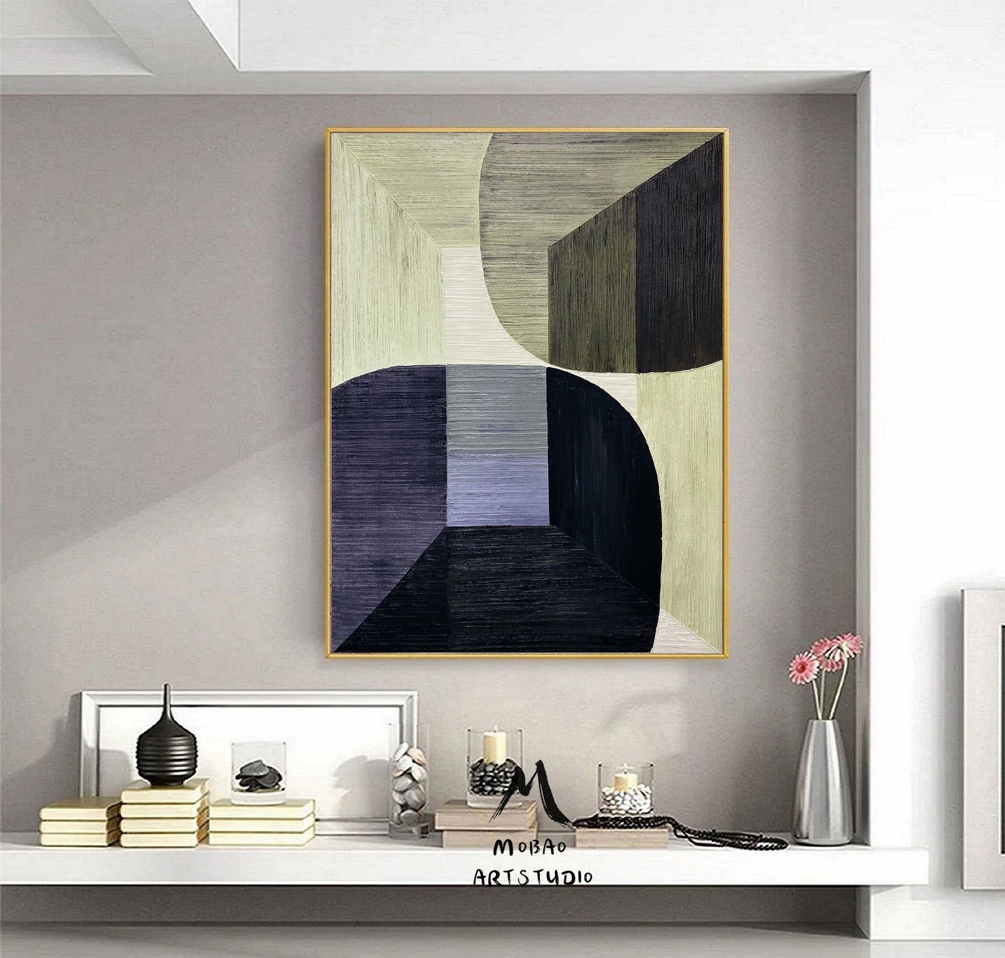 Purple Minimalist Texture Painting Boho Wall Art Green Abstract Painting Brown Abstract Art Wabisabi Wall Art Cyan Abstract Wall Art