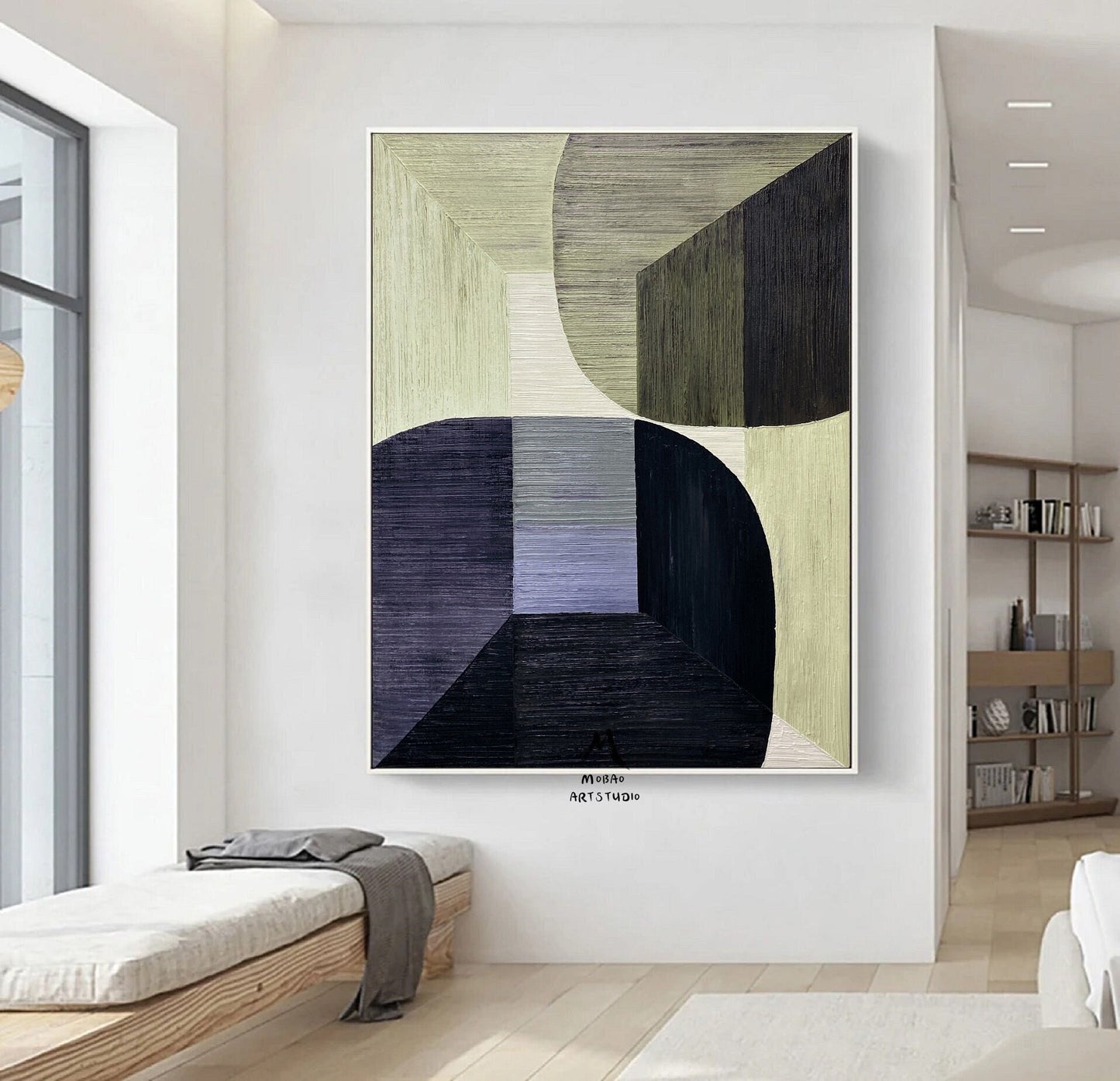 Purple Minimalist Texture Painting Boho Wall Art Green Abstract Painting Brown Abstract Art Wabisabi Wall Art Cyan Abstract Wall Art