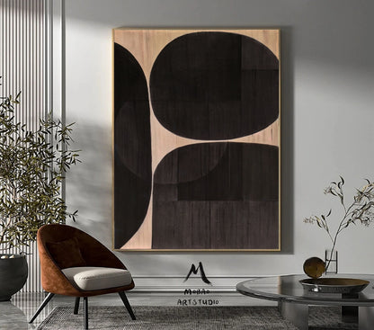 Brown Minimalist Texture Painting Boho Wall Art Brown Abstract Wall Art Wabi sabi Wall Art Brown Abstract Art Dark Brown Abstract Painting