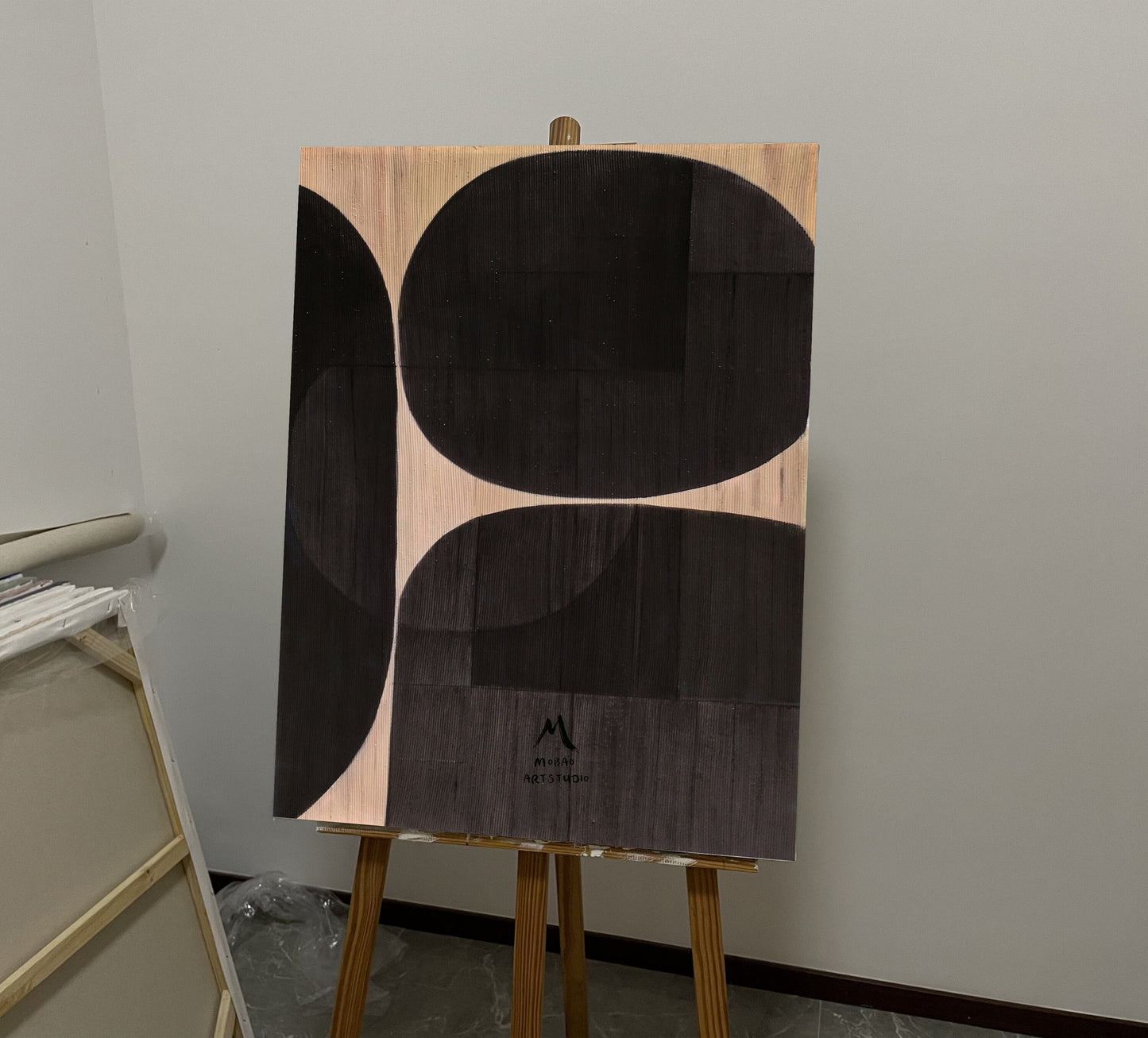 Brown Minimalist Texture Painting Boho Wall Art Brown Abstract Wall Art Wabi sabi Wall Art Brown Abstract Art Dark Brown Abstract Painting