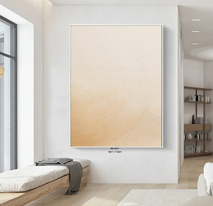 Beige Abstract Painting Beige Minimalist Art Painting Boho Wall Art Wabi Sabi Wall Art Beige Textured Art Beige Wall Art Contemporary Art