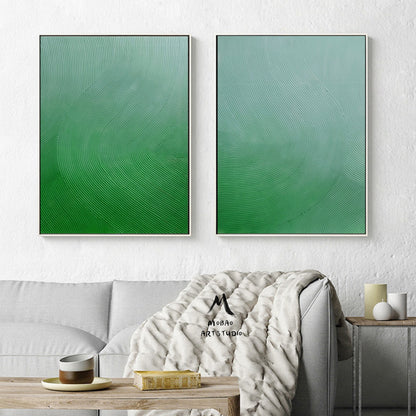 Green Minimalist Texture Art Set of 2 Boho Wall Art Green Abstract Painting Green Abstract Art Wabi sabi Wall Art Green Abstract Wall Art