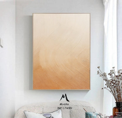 Beige Minimalist Art Boho Wall Art Wabi Sabi Wall Art Brown and Beige Abstract Painting Beige Textured Art Beige Wall Art Contemporary Art