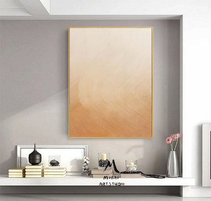 Beige Minimalist Art Boho Wall Art Wabi Sabi Wall Art Brown and Beige Abstract Painting Beige Textured Art Beige Wall Art Contemporary Art
