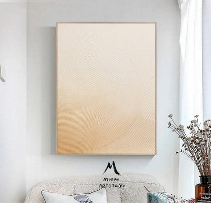 Beige Abstract Painting Beige Minimalist Art Painting Boho Wall Art Wabi Sabi Wall Art Beige Textured Art Beige Wall Art Contemporary Art