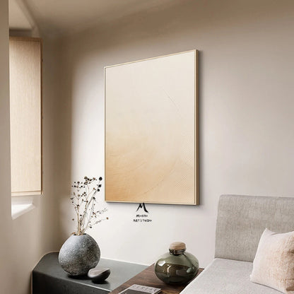Beige Abstract Painting Beige Minimalist Art Painting Boho Wall Art Wabi Sabi Wall Art Beige Textured Art Beige Wall Art Contemporary Art
