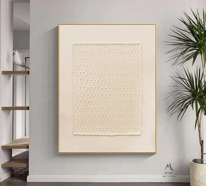 Beige 3D Texture Art Beige Minimalist Art Beige Wall Art Beige Abstract Art Neutral Abstract Painting Wabi Sabi Wall Art Modern Wall Art