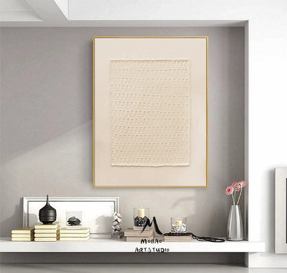 Beige 3D Texture Art Beige Minimalist Art Beige Wall Art Beige Abstract Art Neutral Abstract Painting Wabi Sabi Wall Art Modern Wall Art