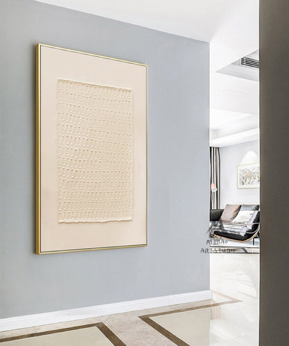 Beige 3D Texture Art Beige Minimalist Art Beige Wall Art Beige Abstract Art Neutral Abstract Painting Wabi Sabi Wall Art Modern Wall Art