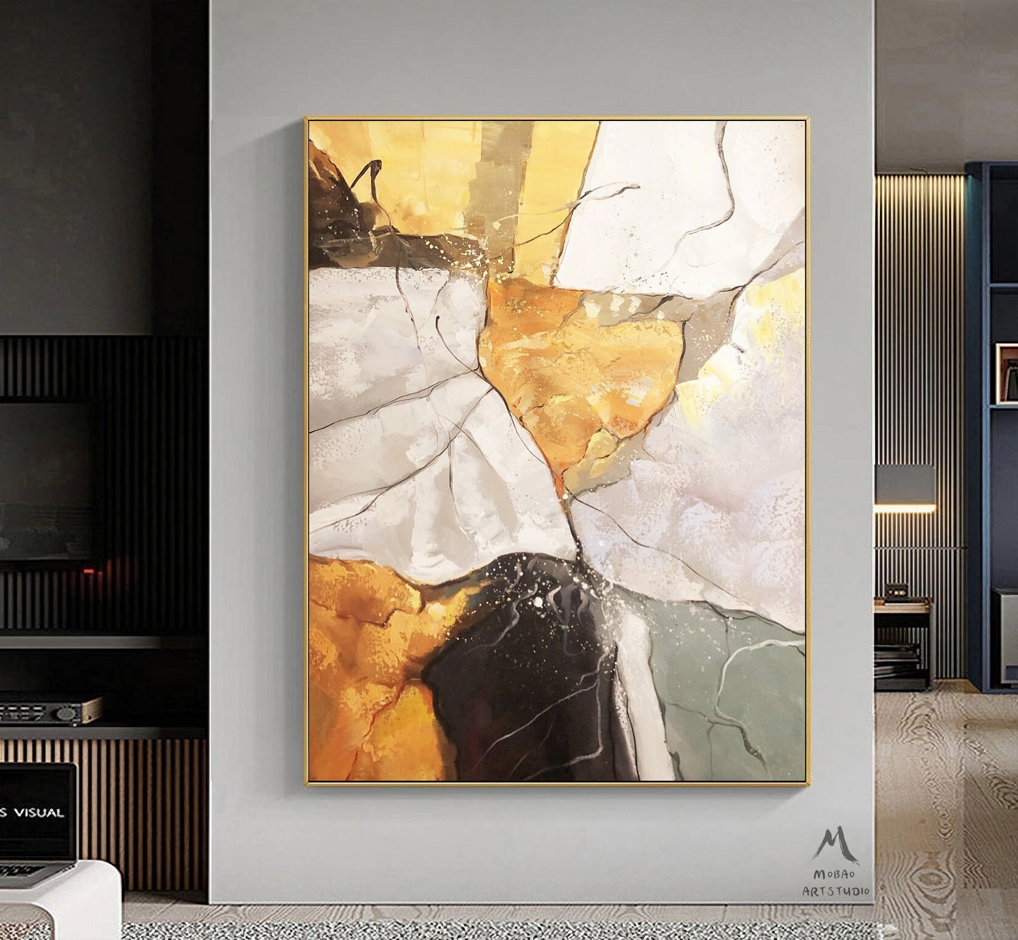 Beige Abstract Wall Art Orange Minimalist Texture Painting Boho Wall Art Wabi sabi Wall Art Beige Abstract Painting Beige Abstract Art