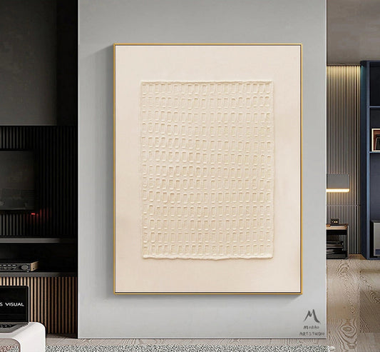 Beige 3D Texture Art Beige Minimalist Art Beige Wall Art Beige Abstract Art Neutral Abstract Painting Wabi Sabi Wall Art Modern Wall Art