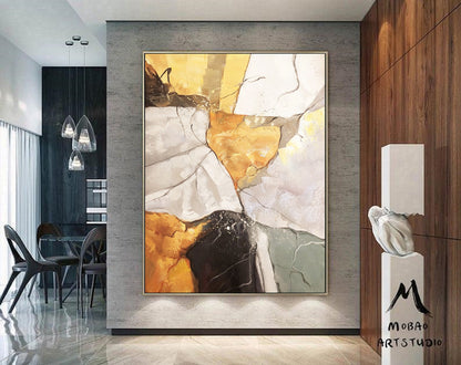 Beige Abstract Wall Art Orange Minimalist Texture Painting Boho Wall Art Wabi sabi Wall Art Beige Abstract Painting Beige Abstract Art