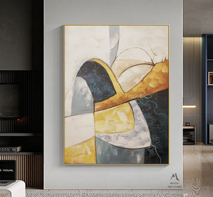 Beige Abstract Wall Art Orange Minimalist Texture Painting Boho Wall Art Wabi sabi Wall Art Green Abstract Painting Beige Abstract Art