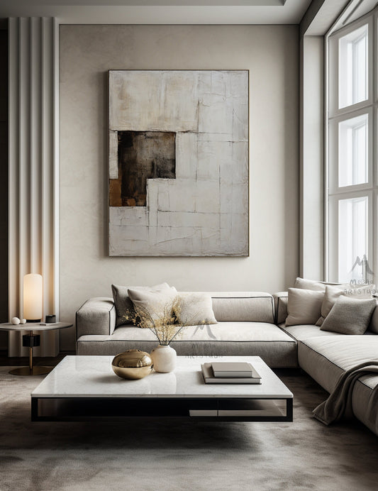 Beige Painting Boho Wall Art Beige Wall Art Wabi Sabi Wall Art Brown Abstract Art Neutral Painting Boho Wall Art Decor Neutral Wall Art