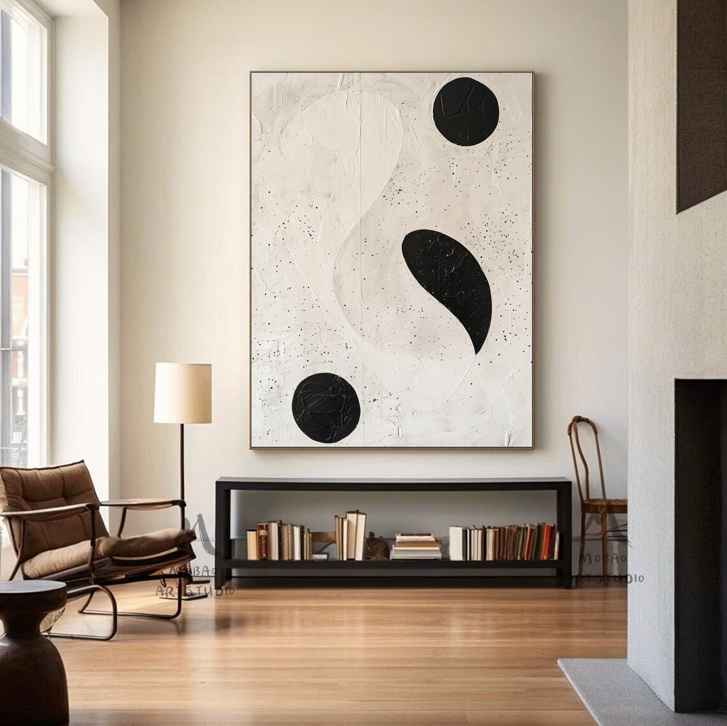 Beige Textured Minimalist Wall Art Wabi-Sabi Wall Art Beige Abstract Wall Art Beige Canvas Wall Art Boho Wall Art Black Minimalist Wall Art