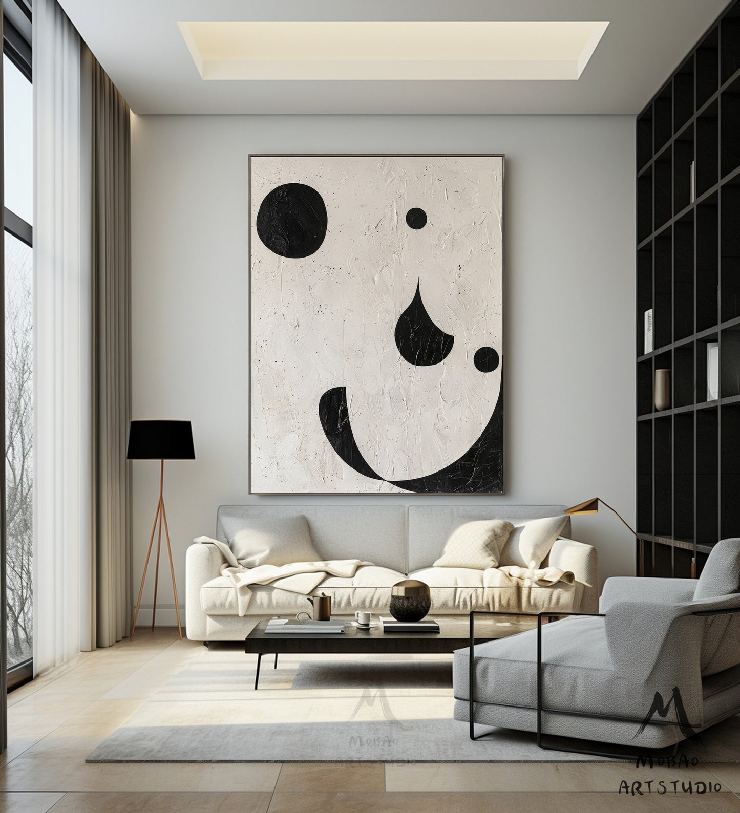 Beige Textured Minimalist Wall Art Beige Canvas Wall Art Boho Wall Art Black Minimalist Wall Art Wabi-Sabi Wall Art Beige Abstract Wall Art