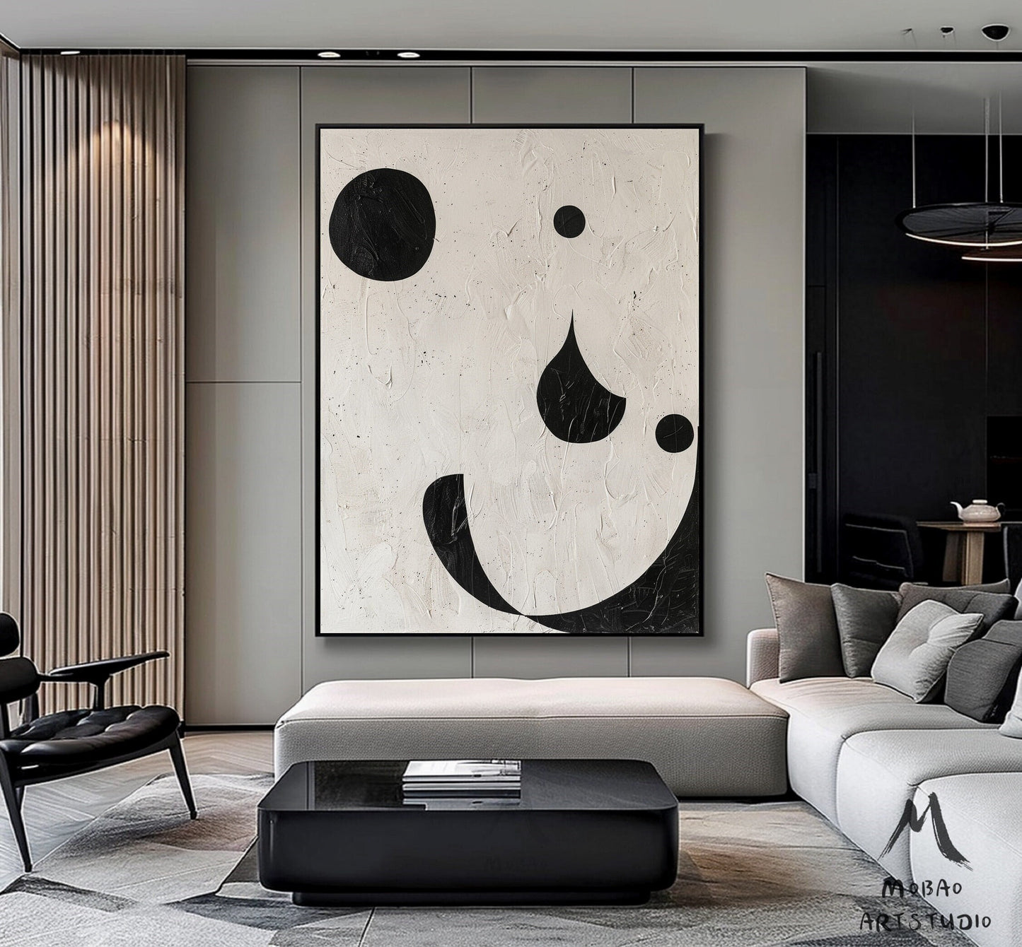 Beige Textured Minimalist Wall Art Beige Canvas Wall Art Boho Wall Art Black Minimalist Wall Art Wabi-Sabi Wall Art Beige Abstract Wall Art