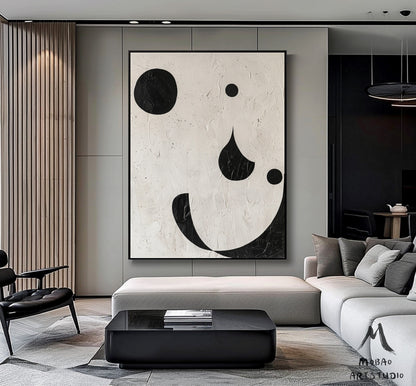 Beige Textured Minimalist Wall Art Beige Canvas Wall Art Boho Wall Art Black Minimalist Wall Art Wabi-Sabi Wall Art Beige Abstract Wall Art