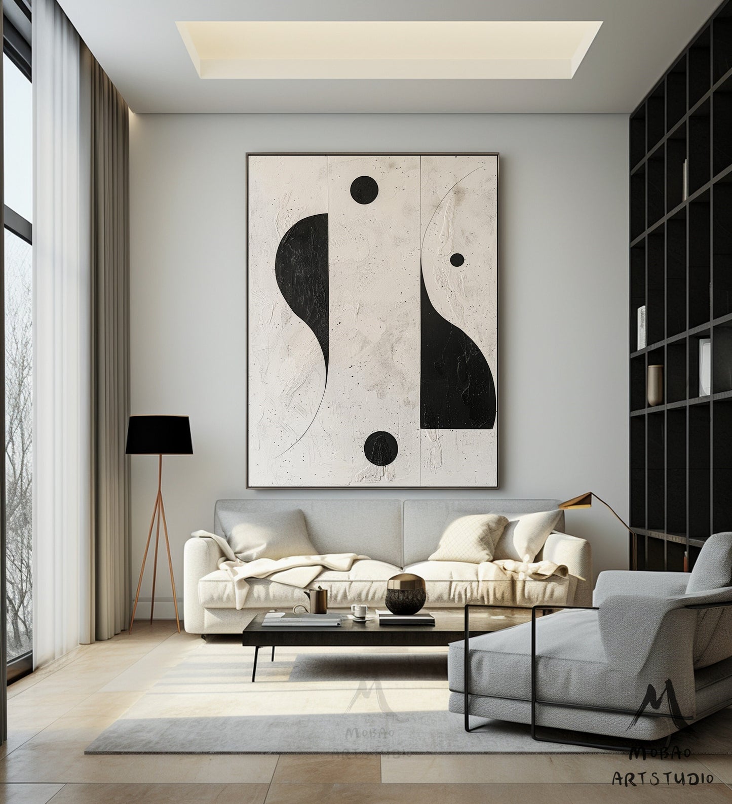 Beige Abstract Wall Art Beige Minimalist Wall Art Boho Wall Art Wabi-Sabi Wall Art Black Minimalist Wall Art Beige Textured Canvas Wall Art